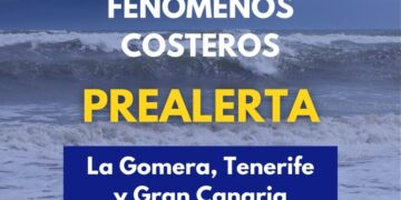 El Gobierno de Canarias declara la prealerta por fenómenos costeros en La Gomera, Tenerife y Gran Canaria