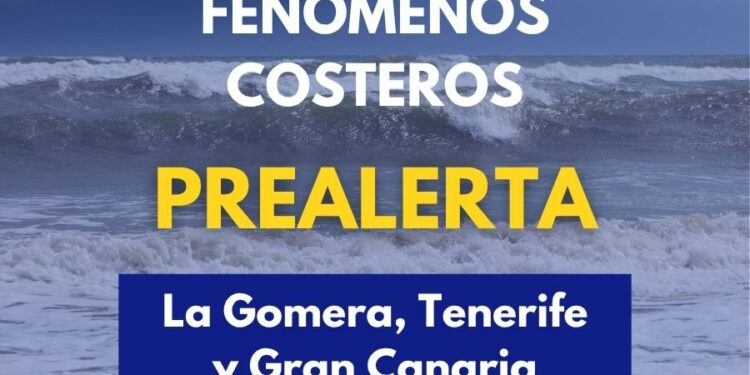 El Gobierno de Canarias declara la prealerta por fenómenos costeros en La Gomera, Tenerife y Gran Canaria