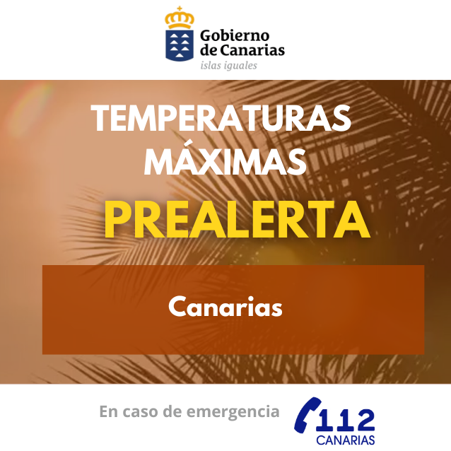 Prealerta temperaturas máximas