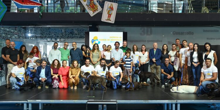 Empleo entrega siete perros de asistencia para mejorar la autonomía de personas con discapacidad