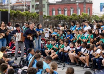 Educación incorpora este curso veintidós centros más al proyecto Un timple en mi cole