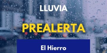 El Gobierno de Canarias declara la prealerta por lluvia en El Hierro