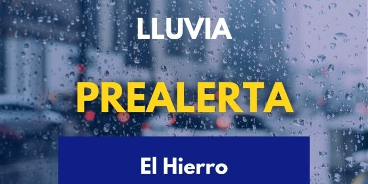 El Gobierno de Canarias declara la prealerta por lluvia en El Hierro