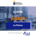 El Gobierno de Canarias actualiza la situación a alerta por lluvias en La Palma