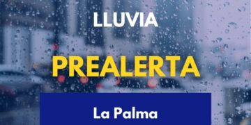 El Gobierno de Canarias declara la prealerta por lluvia en La Palma