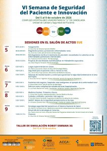 Programa de la VI Semana de Seguridad del Paciente e Innovación