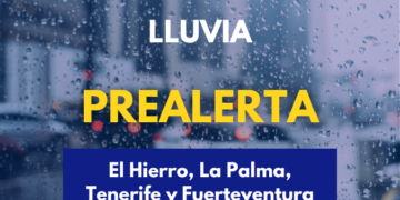 El Gobierno actualiza la situación pasando a prealerta por lluvias en El Hierro, La Palma, Tenerife y Fuerteventura
