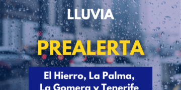 El Gobierno de Canarias declara la situación de prealerta por lluvias en El Hierro, La Palma, La Gomera y Tenerife