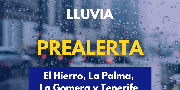 El Gobierno de Canarias declara la situación de prealerta por lluvias en El Hierro, La Palma, La Gomera y Tenerife