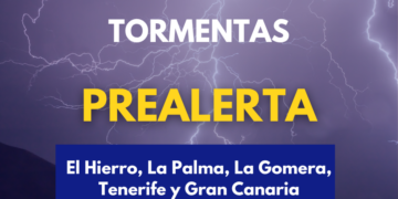 El Gobierno declara la prealerta por tormentas en las islas occidentales y Gran Canaria