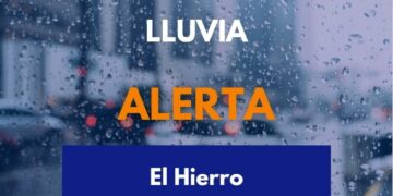 El Gobierno de Canarias actualiza la situación a Alerta por lluvias en El Hierro
